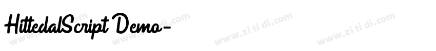HittedalScript Demo字体转换